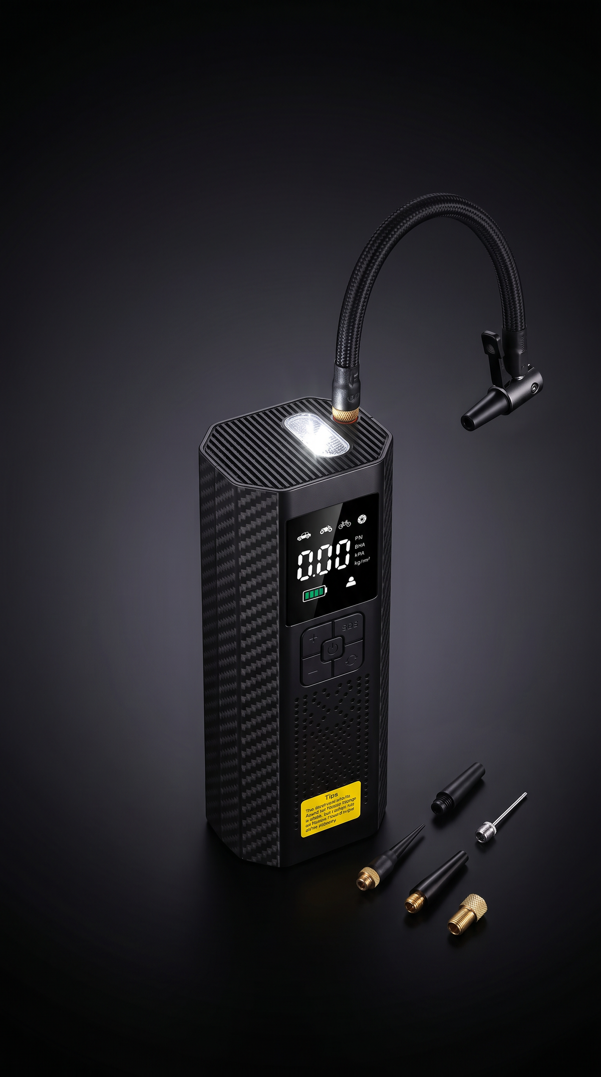 NovaPulse Portable Tire Inflator – 150 PSI Cordless Air Compressor