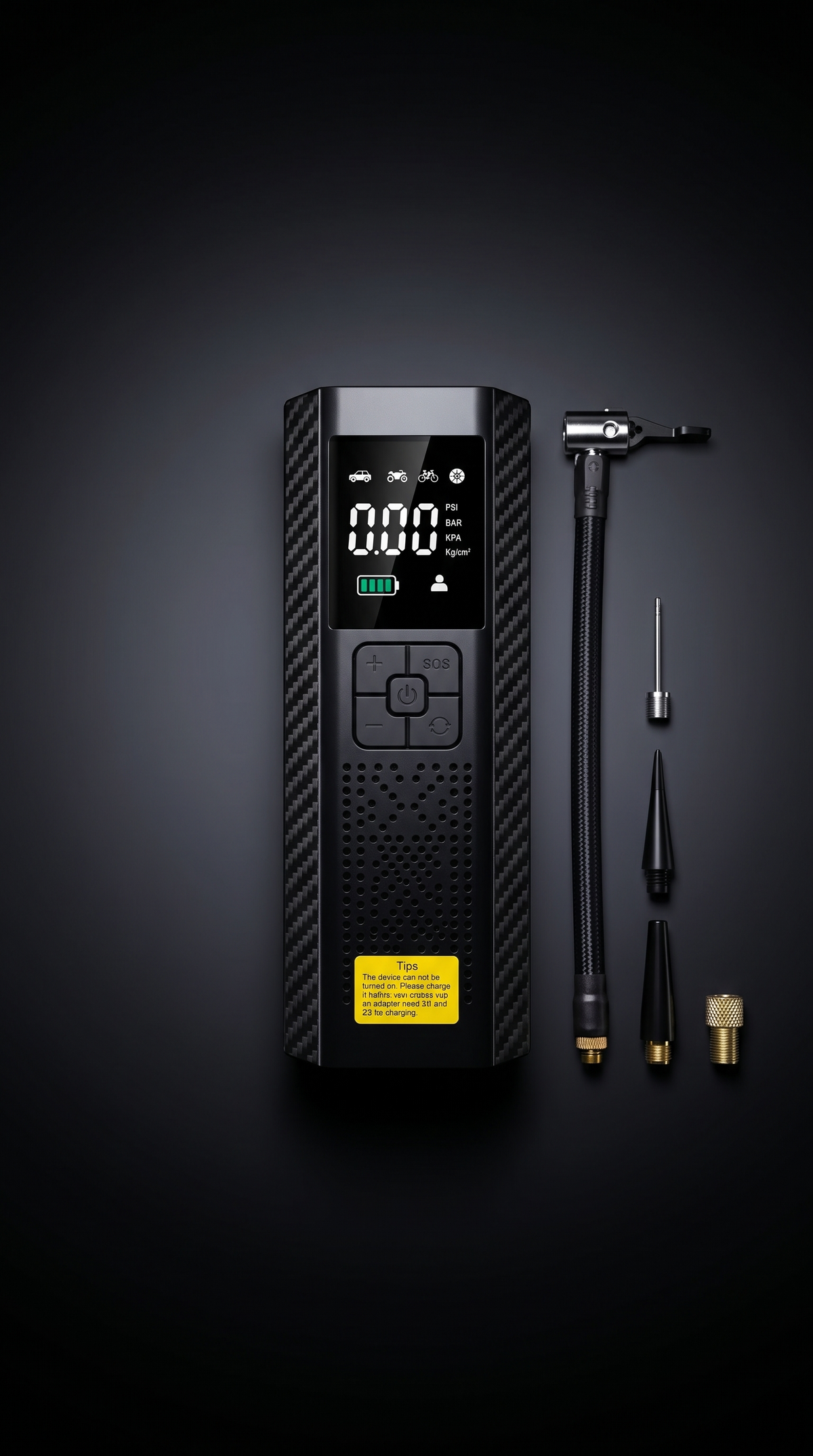 NovaPulse Portable Tire Inflator – 150 PSI Cordless Air Compressor