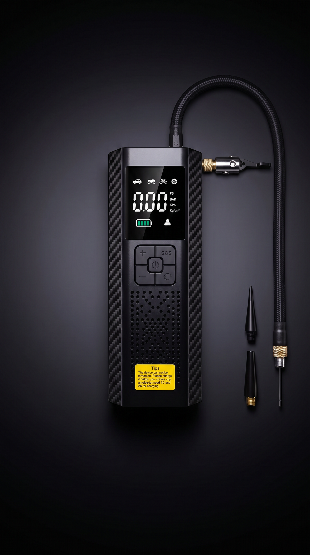 NovaPulse Portable Tire Inflator – 150 PSI Cordless Air Compressor