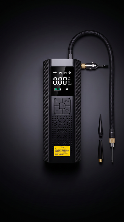 NovaPulse Portable Tire Inflator – 150 PSI Cordless Air Compressor