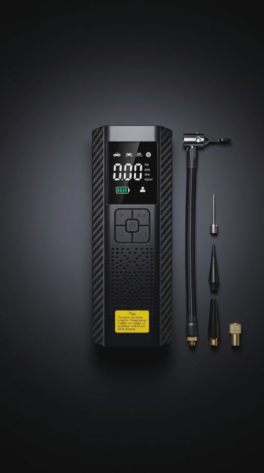 NovaPulse Portable Tire Inflator – 150 PSI Cordless Air Compressor